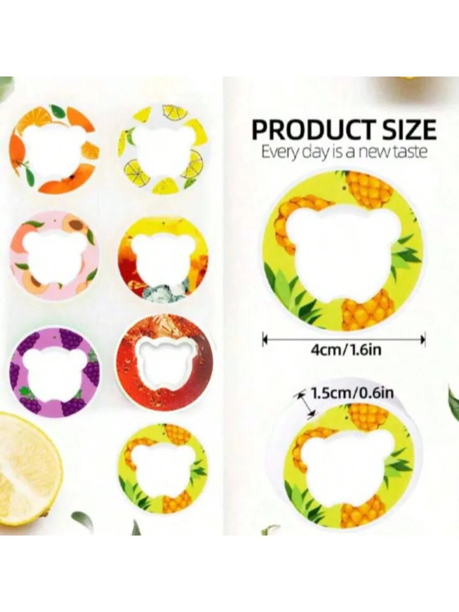 1pc/2pcs/5pcs random flavored aromatic ring with various fruit beverage flavor pods, suitable for travel, sports